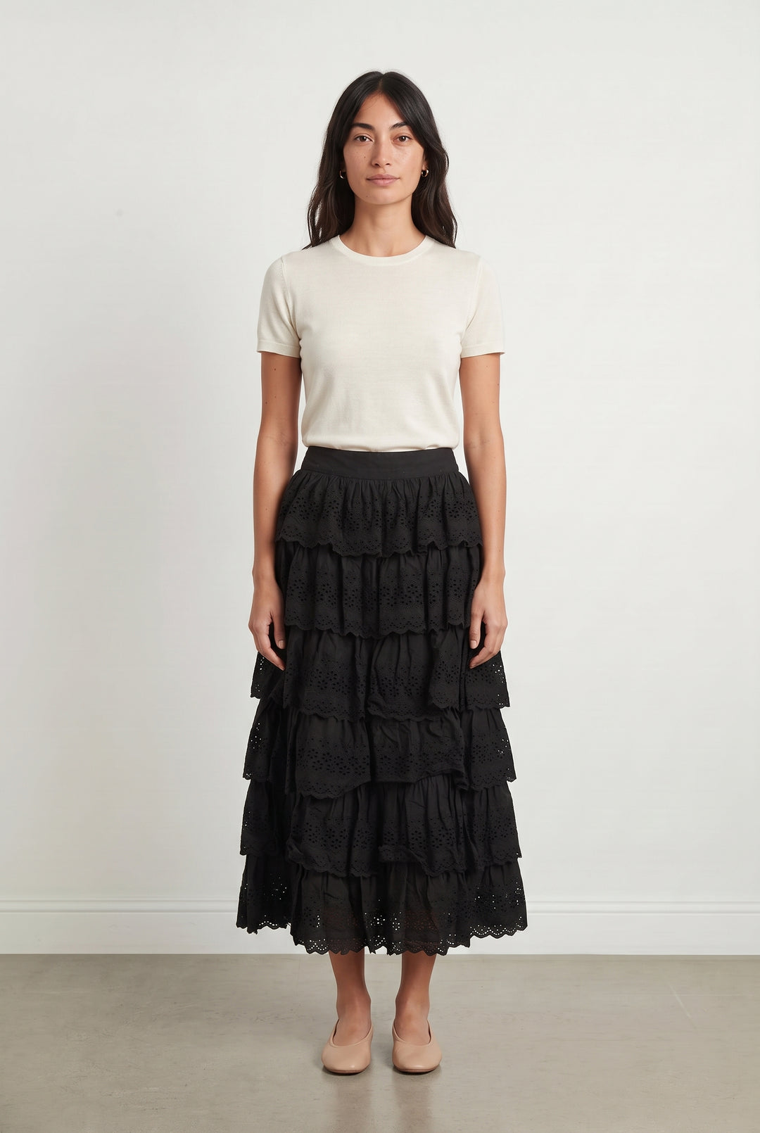 Jupe Longue Noire - Taille S/36 de la marque Sézane | PARAD118399 - Vendu par Paradigme - Image 1