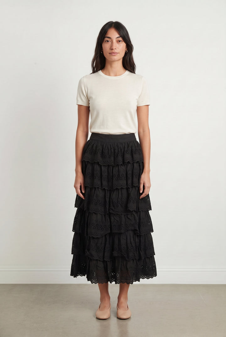 Jupe Longue Noire - Taille S/36 de la marque Sézane | PARAD118399 - Vendu par Paradigme - Image 1