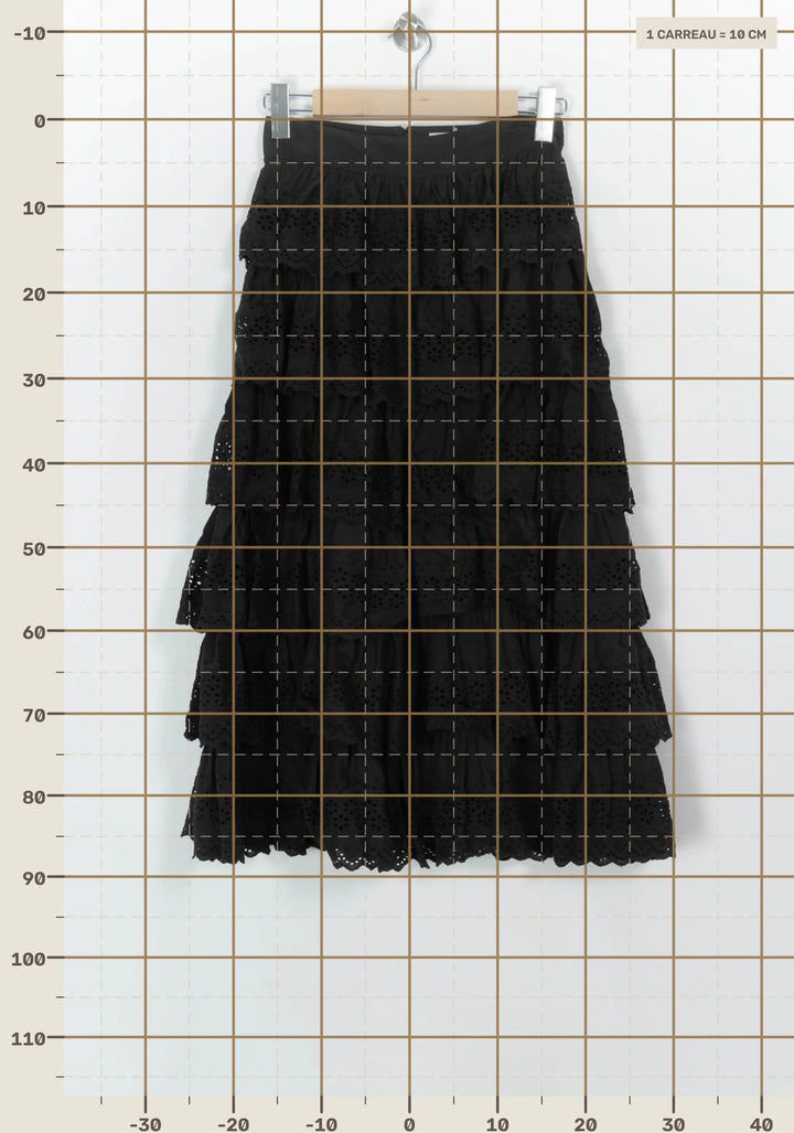 Jupe Longue Noire - Taille S/36 de la marque Sézane | PARAD118399 - Vendu par Paradigme - Image 4