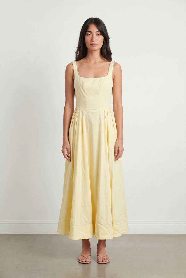 Robe Longue Jaune - Taille XS/34 de la marque Maje | PARAD118400 - Vendu par Paradigme - Image 1