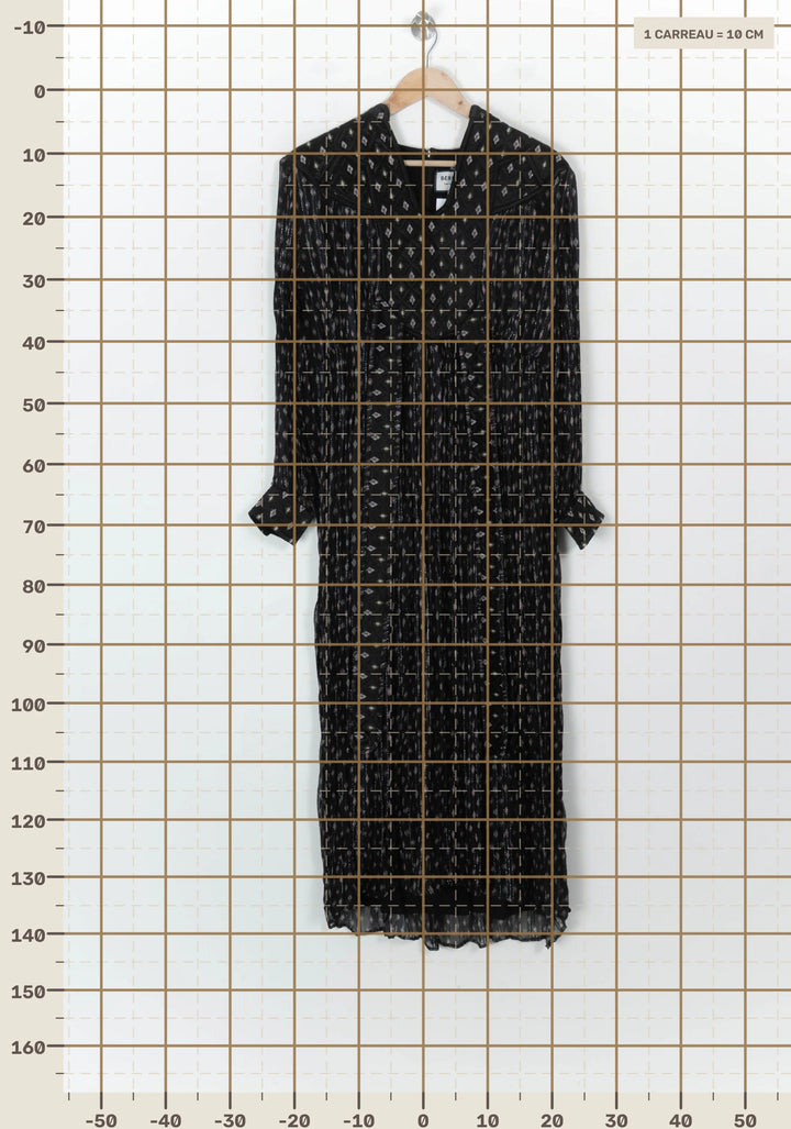 Robe Longue Noire et Blanche - Taille S/36 de la marque Bérénice | PARAD118401 - Vendu par Paradigme - Image 4