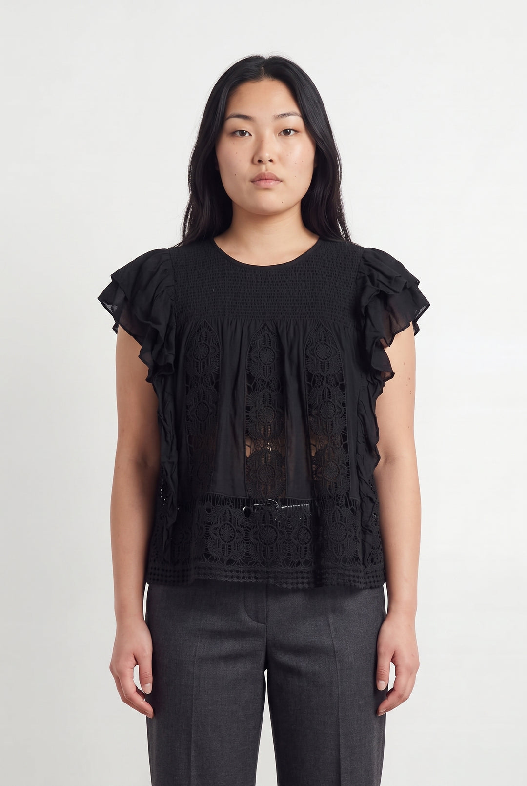 Blouse Noire - Taille L/40 de la marque Bérénice | PARAD118402 - Vendu par Paradigme - Image 1