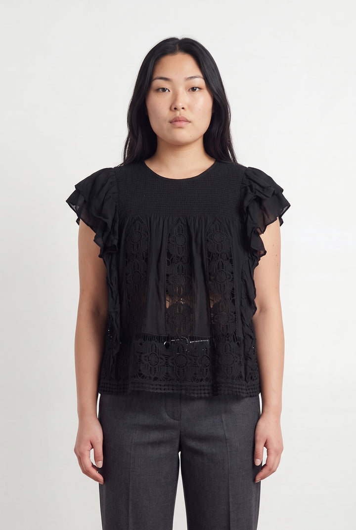Blouse Noire - Taille L/40 de la marque Bérénice | PARAD118402 - Vendu par Paradigme - Image 1