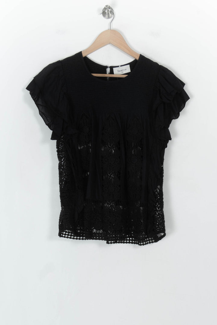 Blouse Noire - Taille L/40 de la marque Bérénice | PARAD118402 - Vendu par Paradigme - Image 2