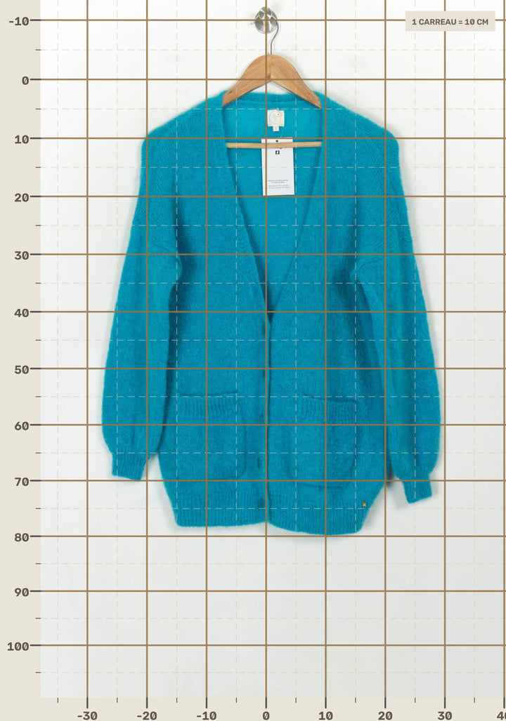 Cardigan Bleu - Taille L/40 de la marque Des petits hauts | PARAD118405 - Vendu par Paradigme - Image 4