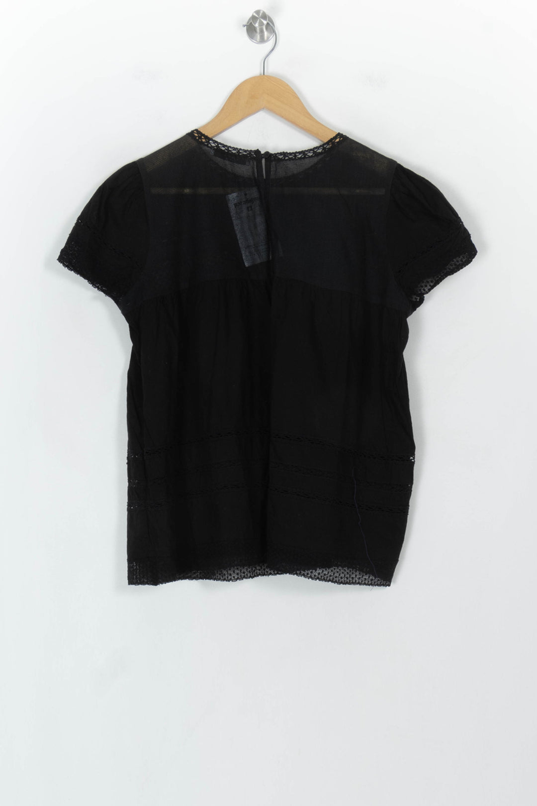 Blouse Noire - Taille L/40 de la marque ZAPA | PARAD118408 - Vendu par Paradigme - Image 5