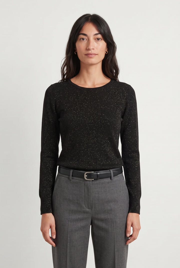 Pull Noir - Taille XS/34 de la marque Caroll | PARAD118422 - Vendu par Paradigme - Image 1