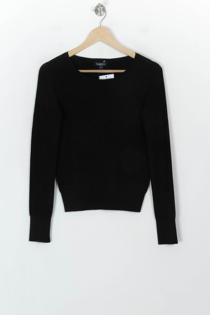 Pull Noir - Taille XS/34 de la marque Caroll | PARAD118422 - Vendu par Paradigme - Image 2