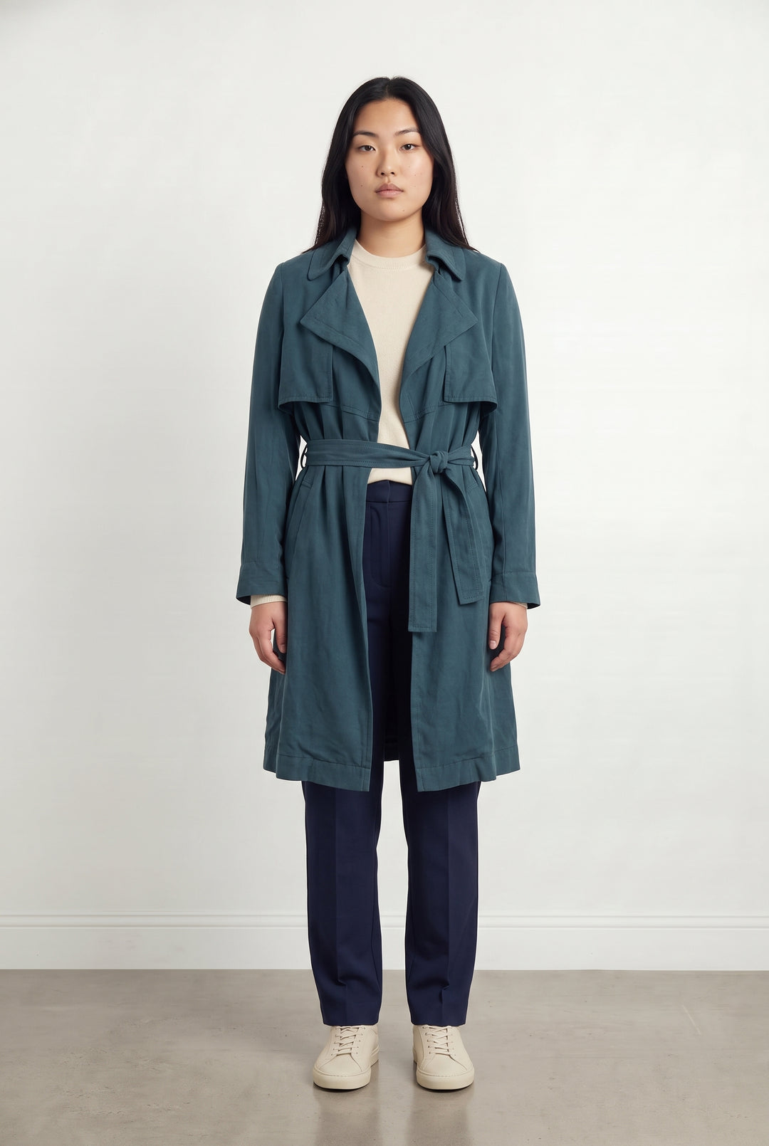 Trench Bleu - Taille L/40 de la marque IKKS | PARAD118425 - Vendu par Paradigme - Image 1