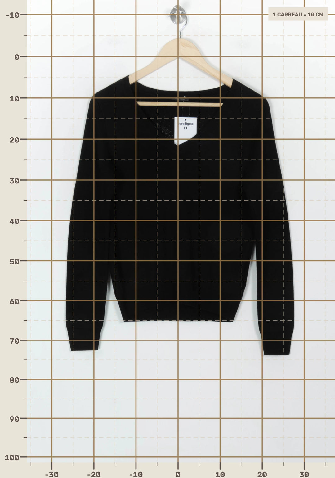 Pull Noir - Taille XS/34 de la marque IKKS | PARAD118428 - Vendu par Paradigme - Image 4