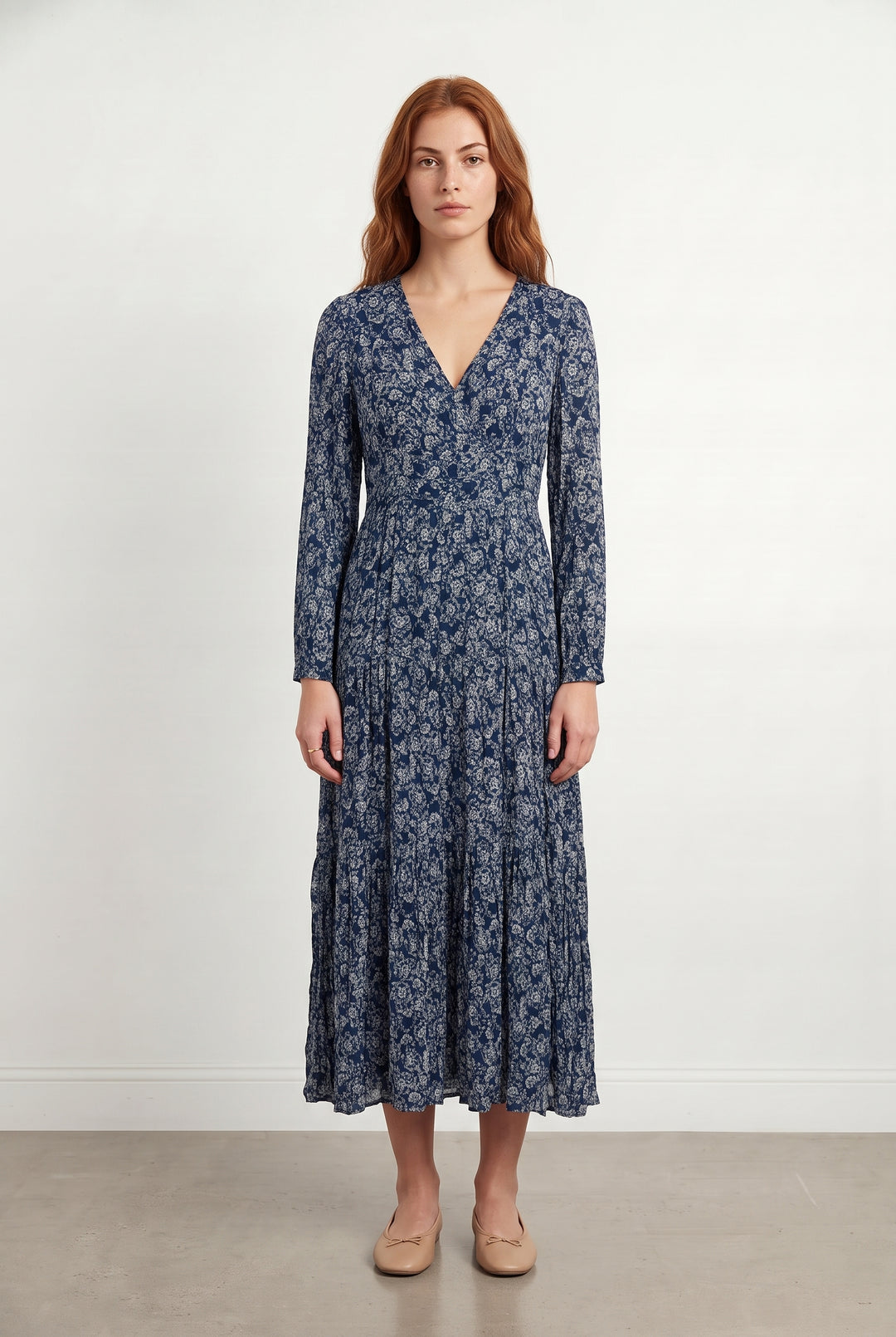 Robe Longue Bleu et Blanc - Taille M/38 de la marque Maison 123 | PARAD118430 - Vendu par Paradigme - Image 1
