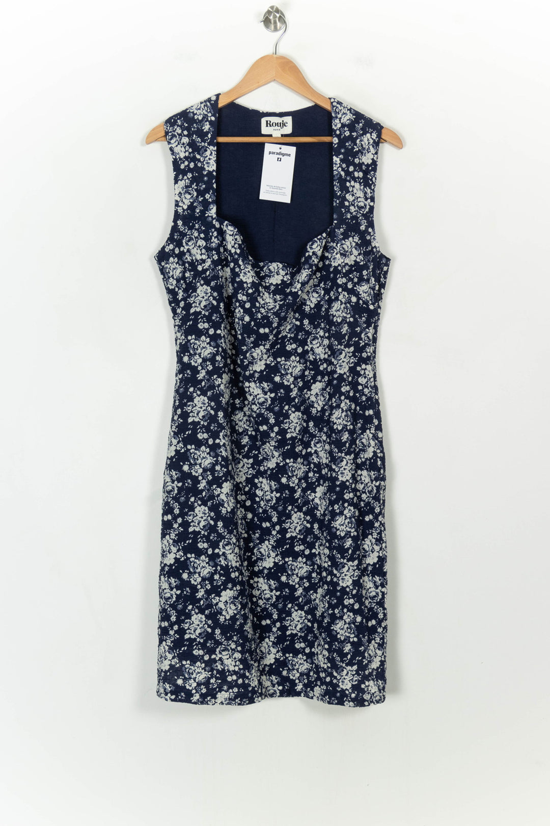 Robe Fleurie Bleue et Blanche - Taille XXL/44 de la marque Rouje | PARAD118431 - Vendu par Paradigme - Image 2