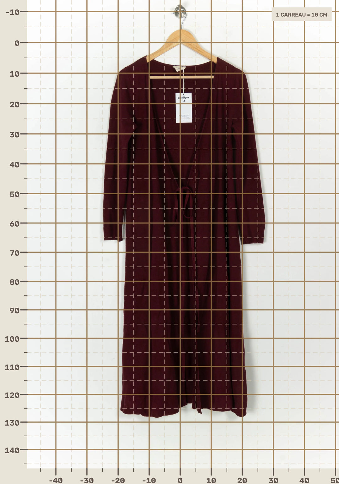 Robe Bordeaux - Taille M/38 de la marque Petite Mendigote | PARAD118432 - Vendu par Paradigme - Image 4