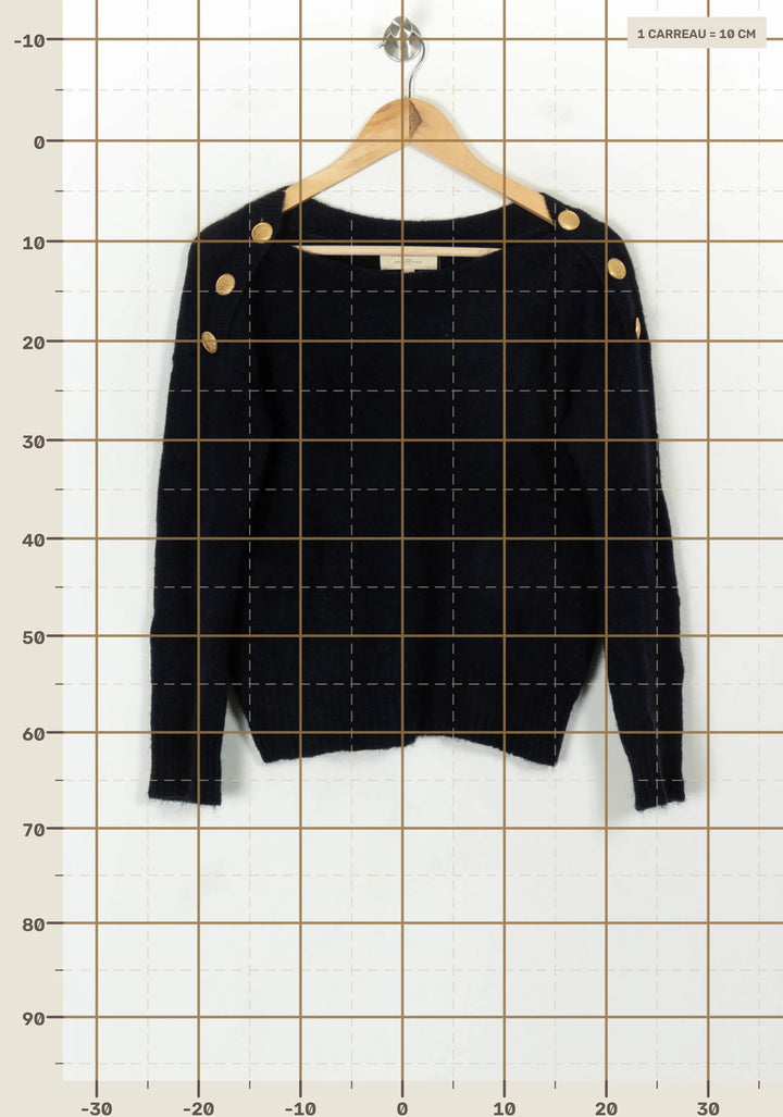 Pull Bleu - Taille S/36 de la marque Sézane | PARAD118435 - Vendu par Paradigme - Image 4