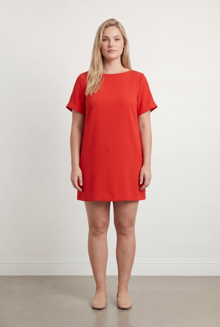 Robe Droite Rouge - Taille XL/42 de la marque ZAPA | PARAD118439 - Vendu par Paradigme - Image 1