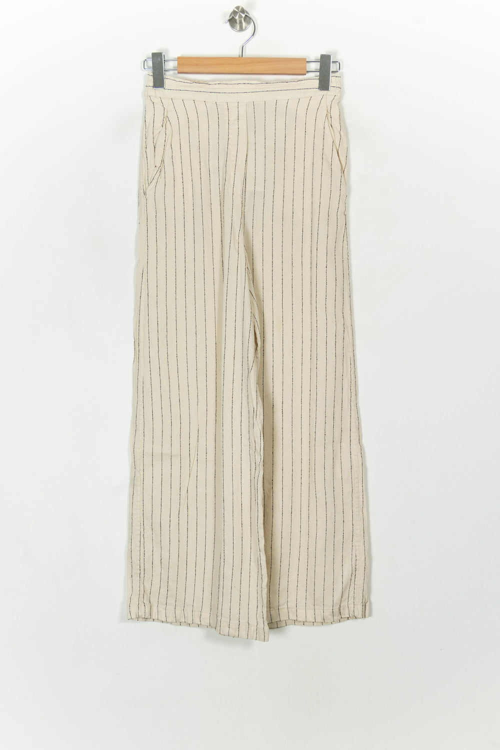 Pantalon Large Beige à Rayures Noires - Taille XS/34 de la marque COS | PARAD118441 - Vendu par Paradigme - Image 2