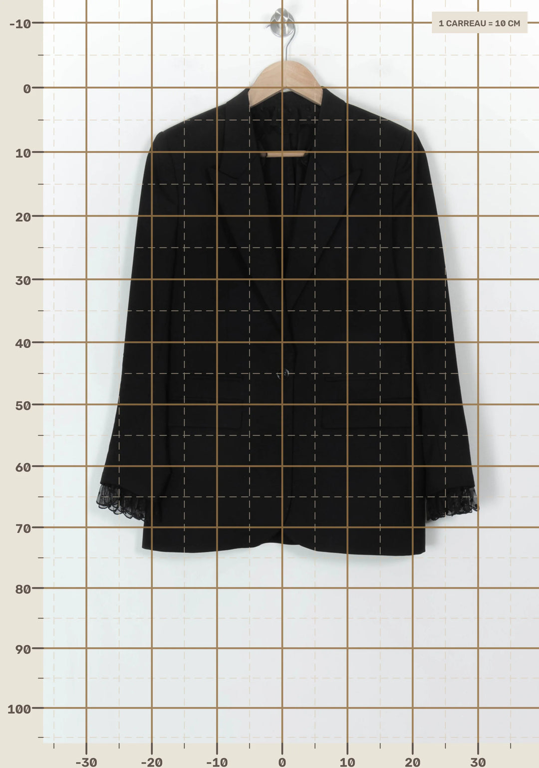 Veste Noire - Taille S/36 de la marque The Kooples | PARAD118442 - Vendu par Paradigme - Image 4