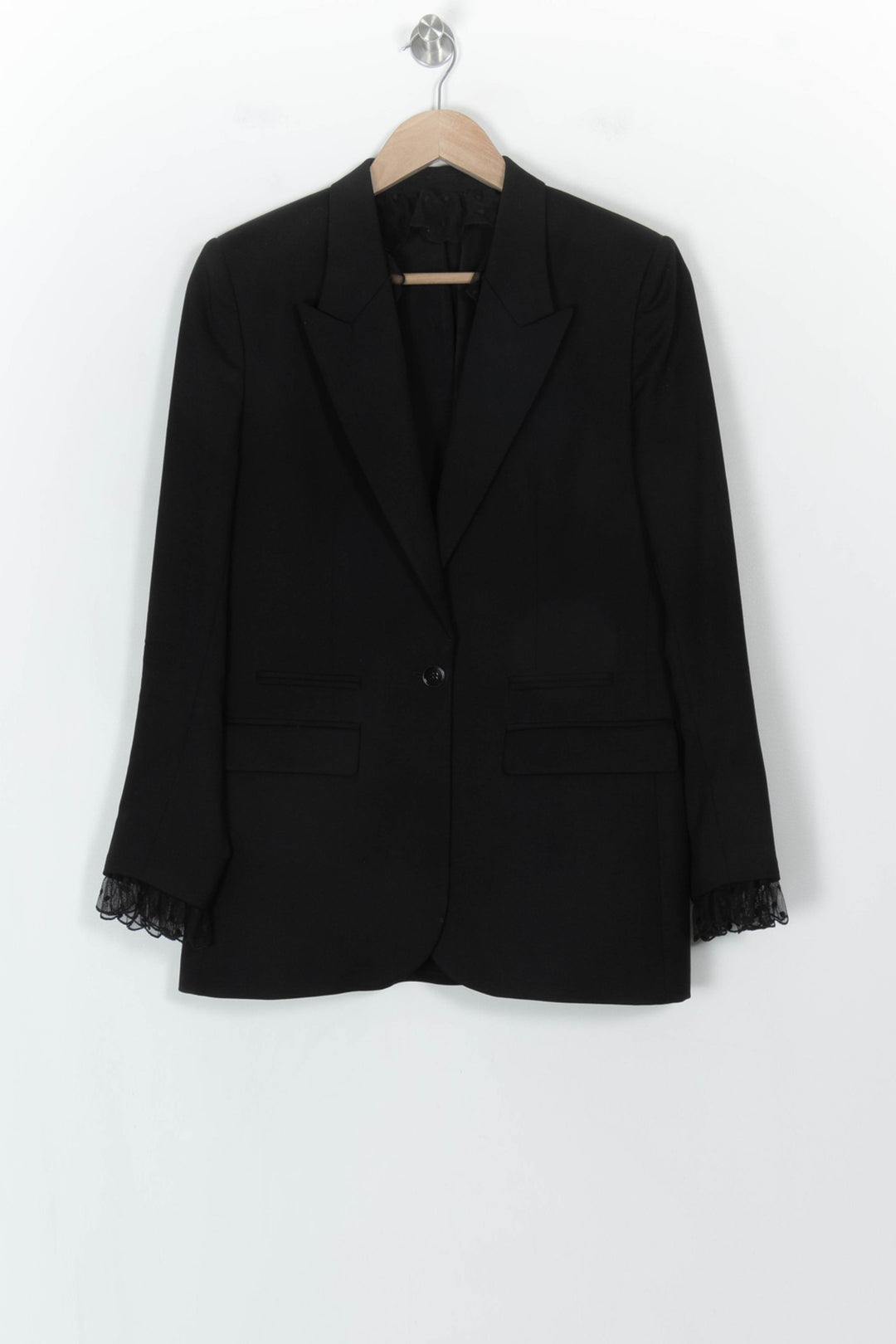 Veste Noire - Taille S/36 de la marque The Kooples | PARAD118442 - Vendu par Paradigme - Image 2