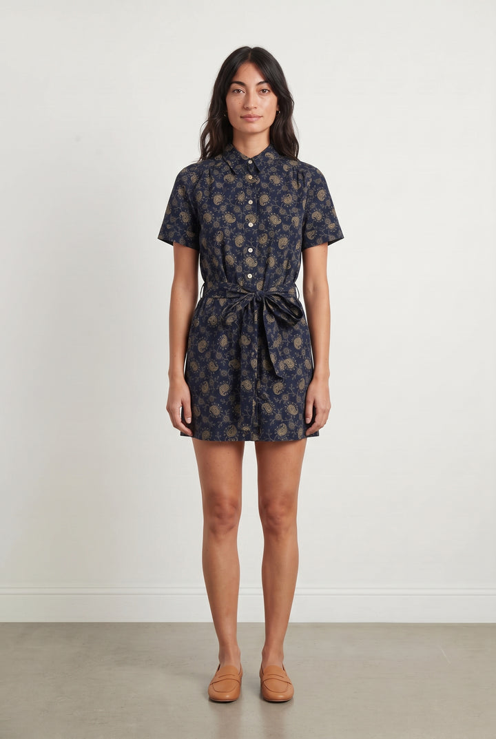 Robe Chemisier Bleue et Jaune - Taille XS/34 de la marque Soeur | PARAD118445 - Vendu par Paradigme - Image 1