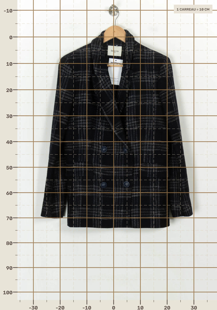 Blazer Noir et Blanc - Taille M/38 de la marque Bérénice | PARAD118450 - Vendu par Paradigme - Image 4