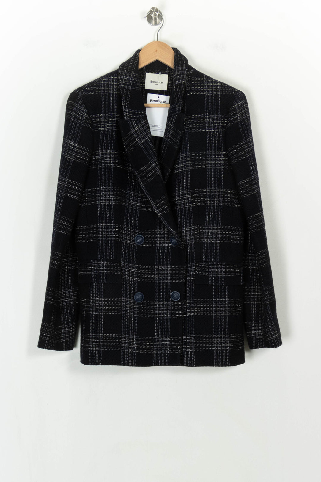 Blazer Noir et Blanc - Taille M/38 de la marque Bérénice | PARAD118450 - Vendu par Paradigme - Image 2