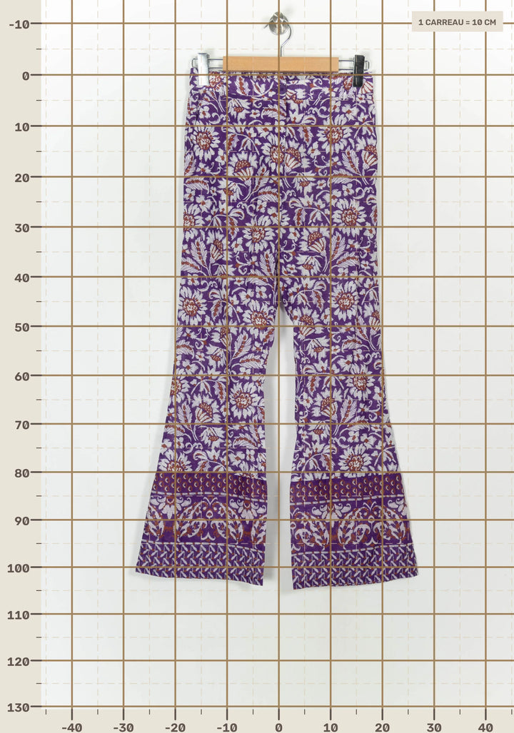 Pantalon Évasé Violet et Blanc - Taille M/38 de la marque Stella Forest | PARAD118456 - Vendu par Paradigme - Image 4