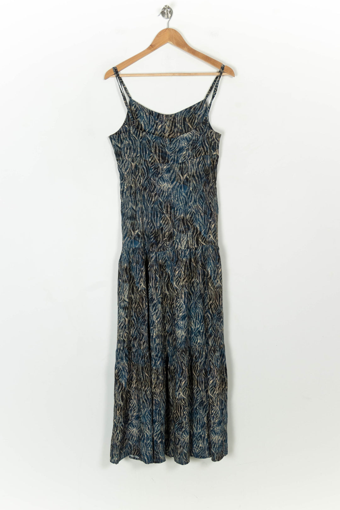 Robe Longue Bleue et Beige - Taille S/36 de la marque La Fée Maraboutée | PARAD118462 - Vendu par Paradigme - Image 5