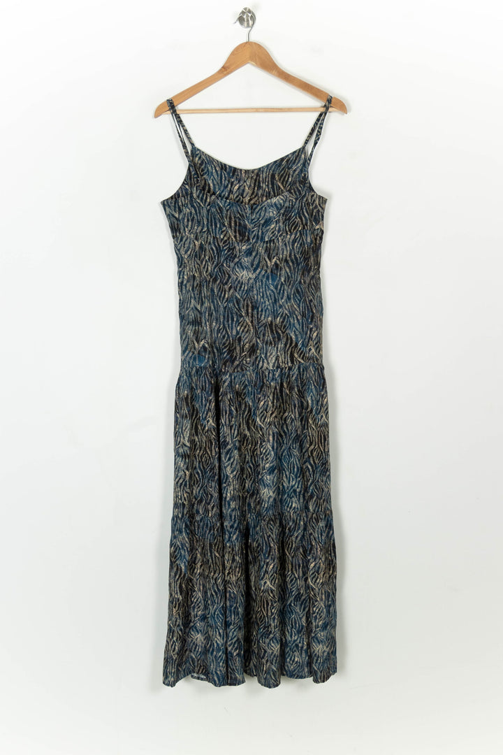 Robe Longue Bleue et Beige - Taille S/36 de la marque La Fée Maraboutée | PARAD118462 - Vendu par Paradigme - Image 5