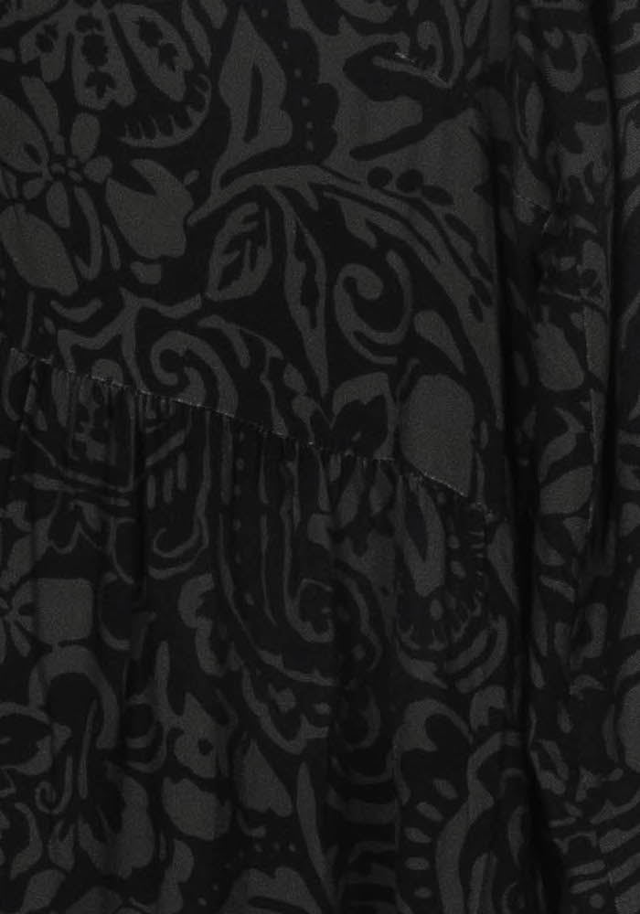 Robe Noire et Grise - Taille M/38 de la marque La Fée Maraboutée | PARAD118466 - Vendu par Paradigme - Image 3