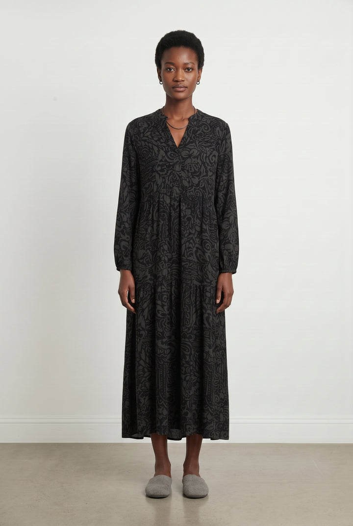 Robe Noire et Grise - Taille M/38 de la marque La Fée Maraboutée | PARAD118466 - Vendu par Paradigme - Image 1