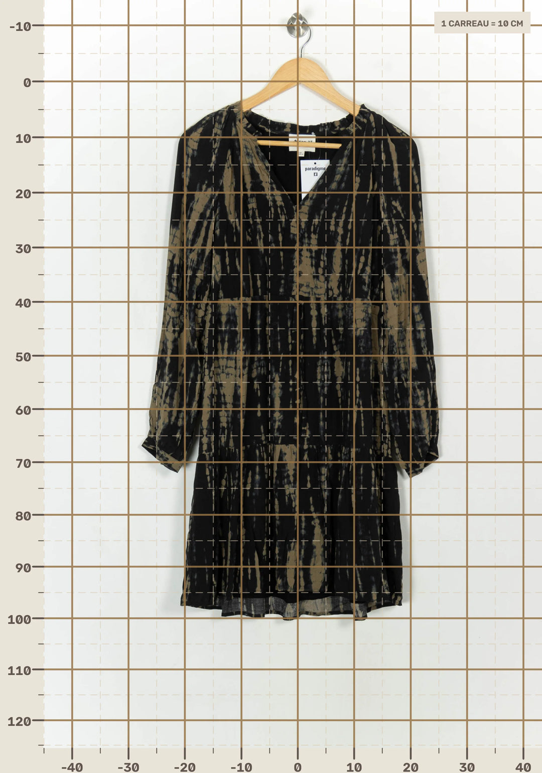 Robe Courte Noire et Kaki - Taille S/36 de la marque Maison 123 | PARAD118467 - Vendu par Paradigme - Image 4
