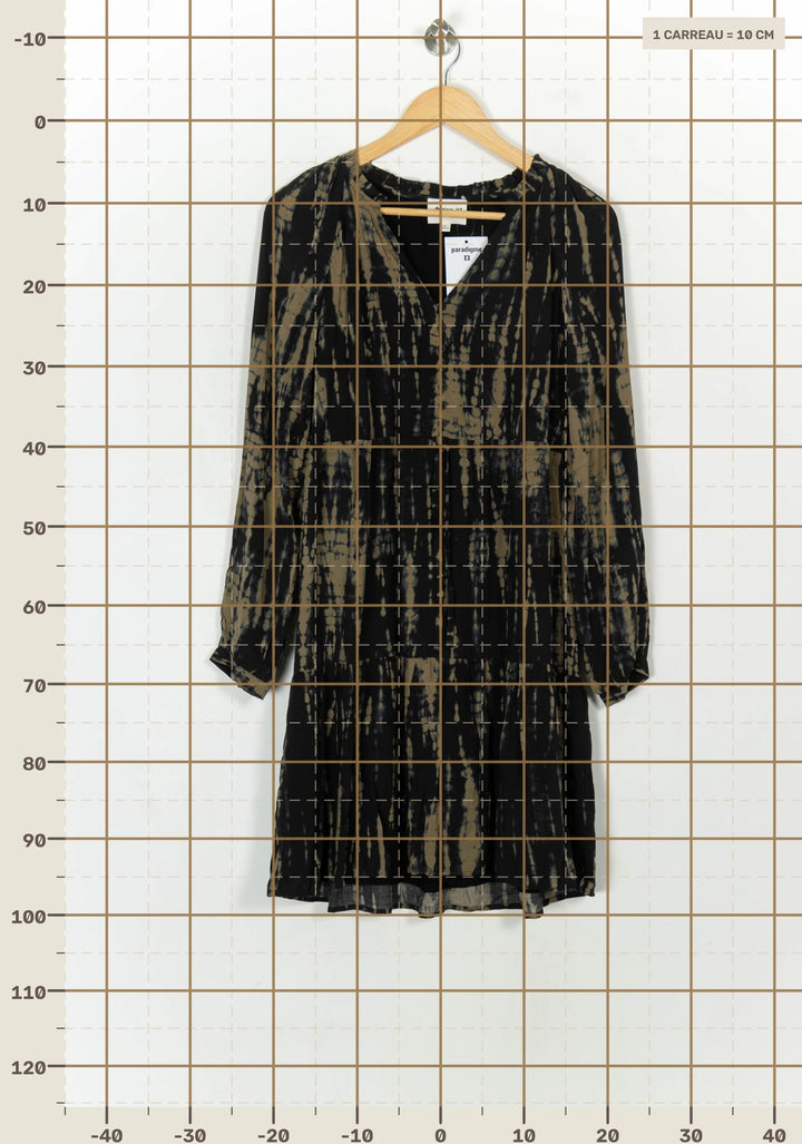 Robe Courte Noire et Kaki - Taille S/36 de la marque Maison 123 | PARAD118467 - Vendu par Paradigme - Image 4