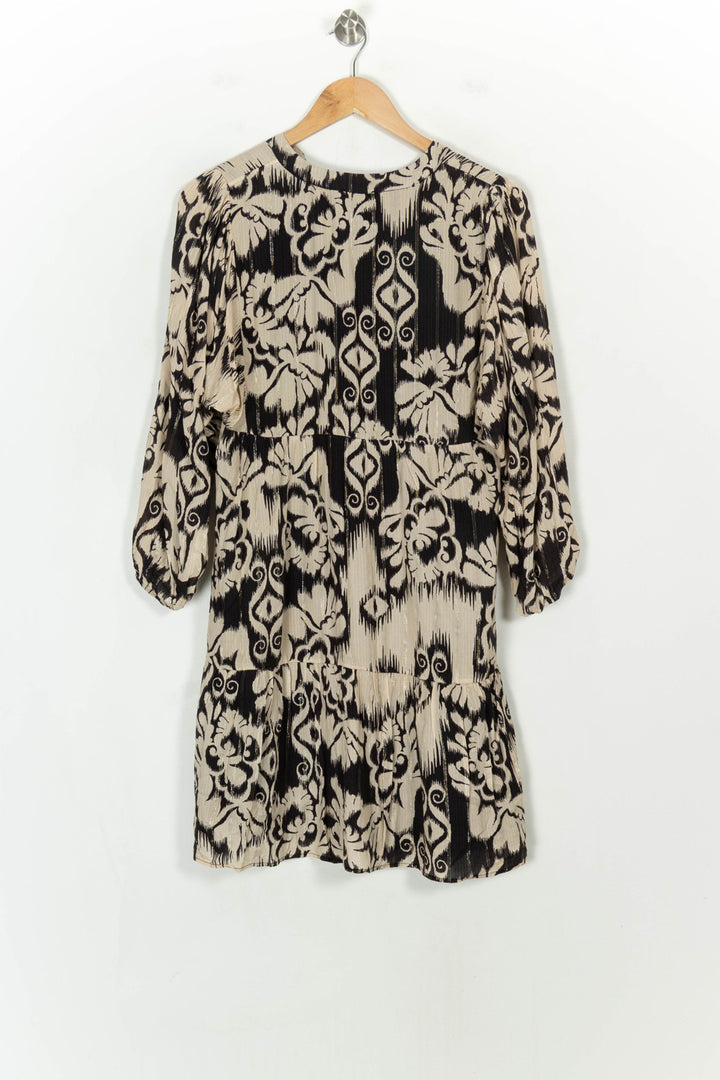 Robe Courte Noire et Beige - Taille M/38 de la marque Maison 123 | PARAD118468 - Vendu par Paradigme - Image 5
