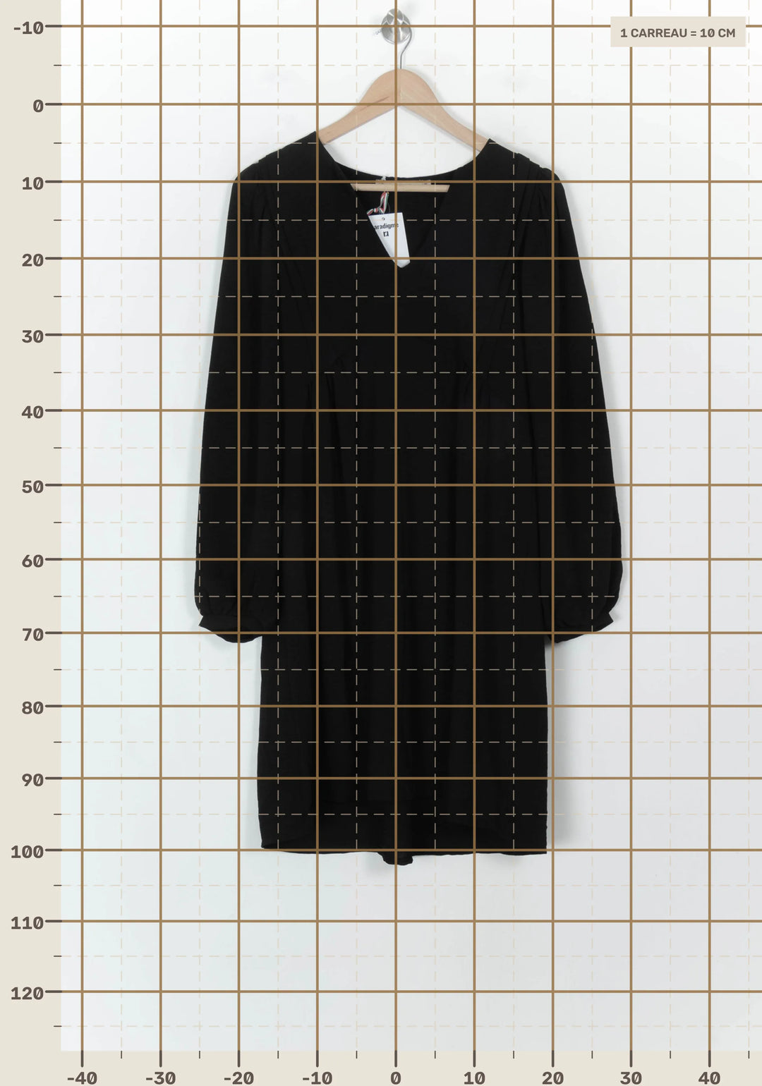 Robe Noire - Taille S/36 de la marque La Fée Maraboutée | PARAD118470 - Vendu par Paradigme - Image 4