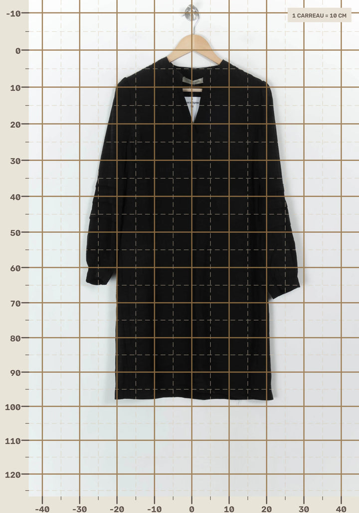 Robe Noire - Taille S/36 de la marque La Fée Maraboutée | PARAD118471 - Vendu par Paradigme - Image 4