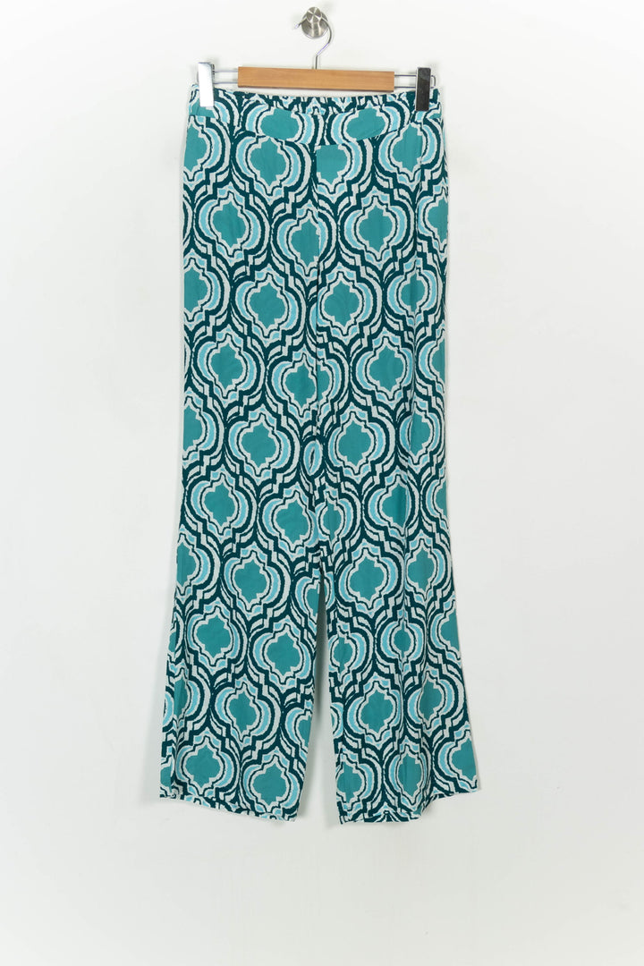 Pantalon Large Bleu et Blanc - Taille S/36 de la marque La Fée Maraboutée | PARAD118477 - Vendu par Paradigme - Image 2