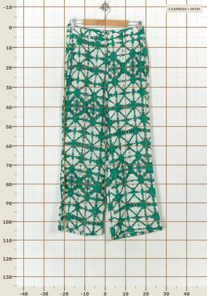 Pantalon Vert et Blanc - Taille M/38 de la marque La Fée Maraboutée | PARAD118478 - Vendu par Paradigme - Image 4