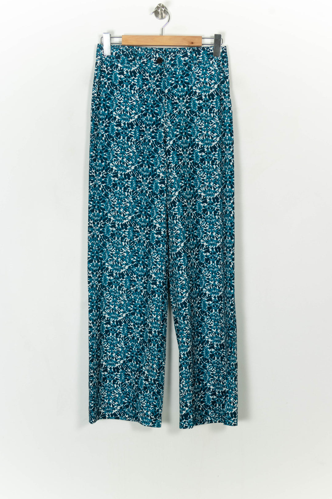 Pantalon Large Bleu et Blanc - Taille M/38 de la marque La Fée Maraboutée | PARAD118479 - Vendu par Paradigme - Image 2