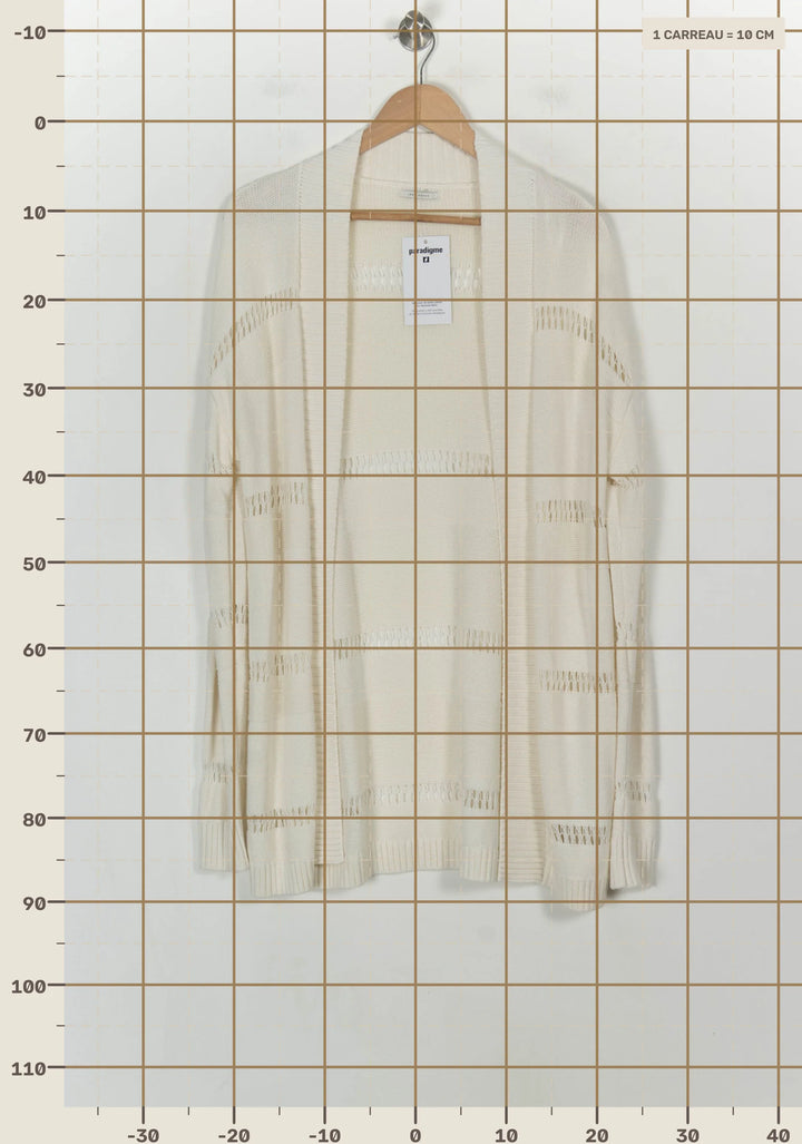 Cardigan Beige - Taille S/36 de la marque IKKS | PARAD118480 - Vendu par Paradigme - Image 4