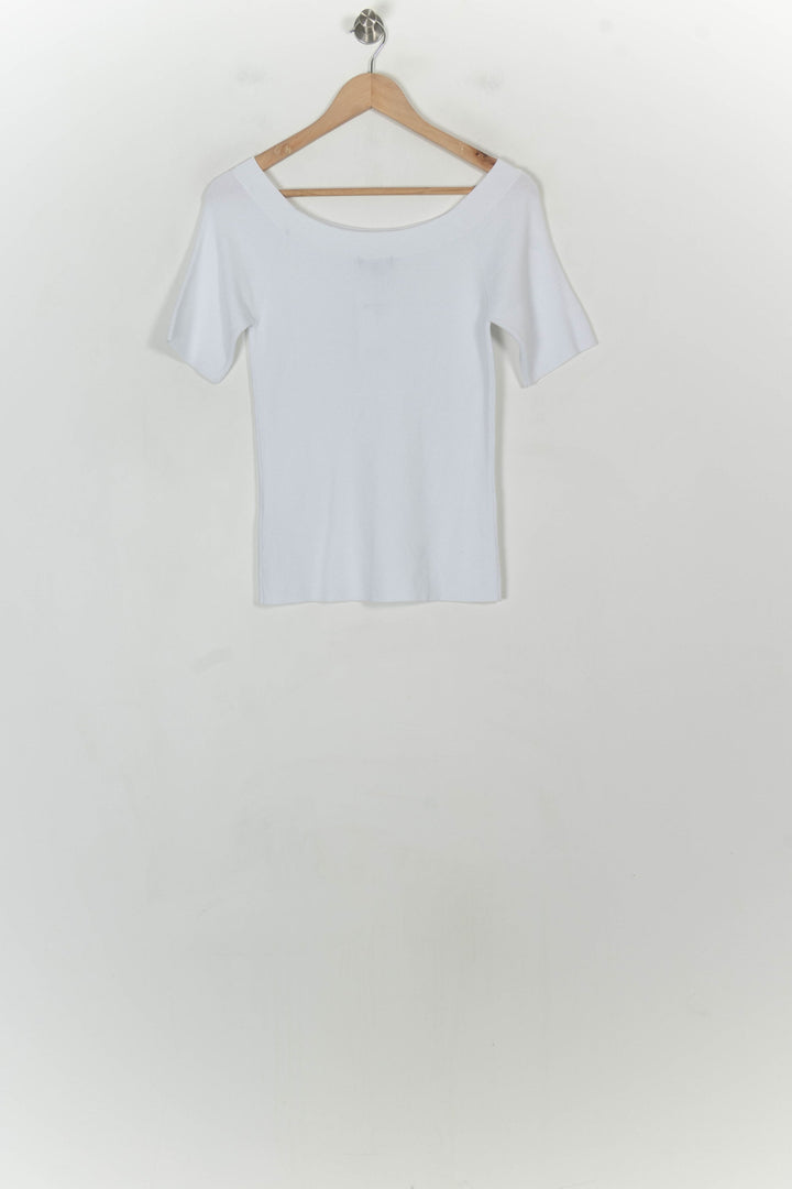 Pull Blanc - Taille S/36 de la marque Caroll | PARAD118481 - Vendu par Paradigme - Image 5
