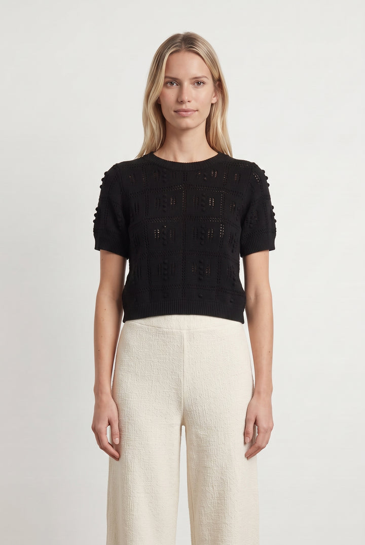 Pull Noir - Taille S/36 de la marque La Fée Maraboutée | PARAD118482 - Vendu par Paradigme - Image 1
