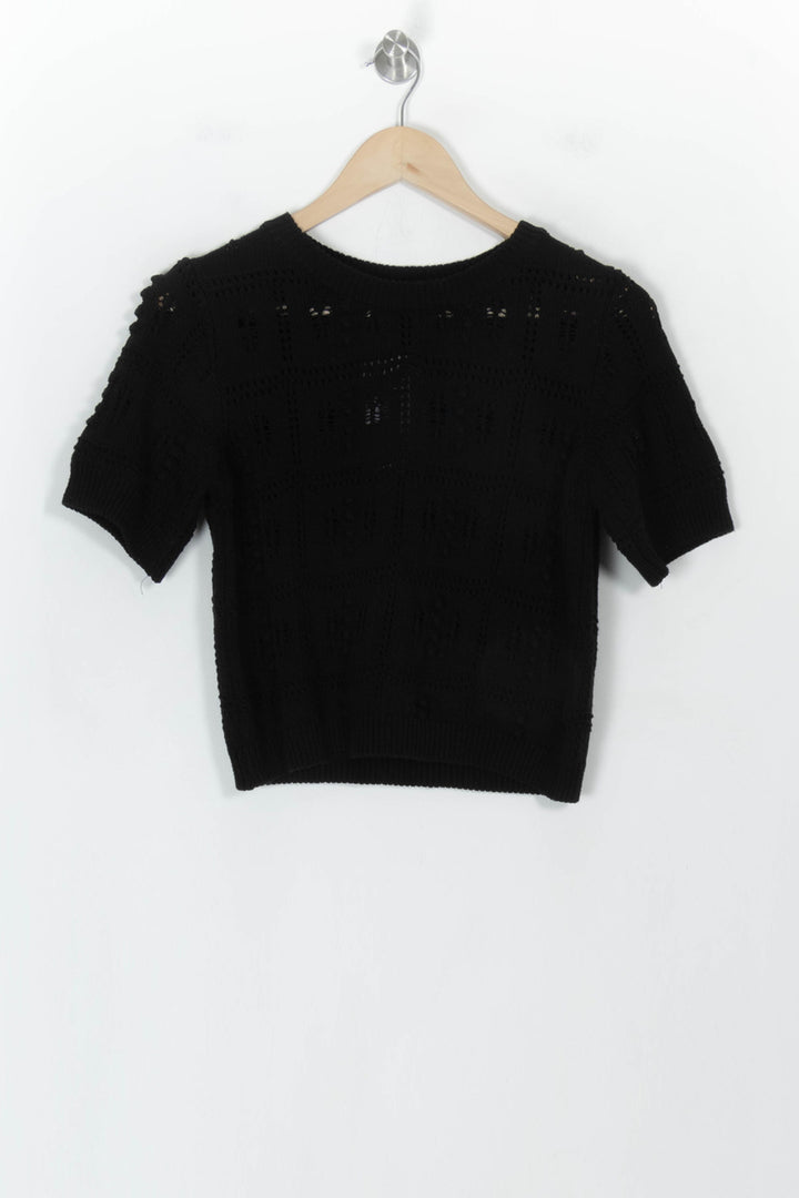 Pull Noir - Taille S/36 de la marque La Fée Maraboutée | PARAD118482 - Vendu par Paradigme - Image 2