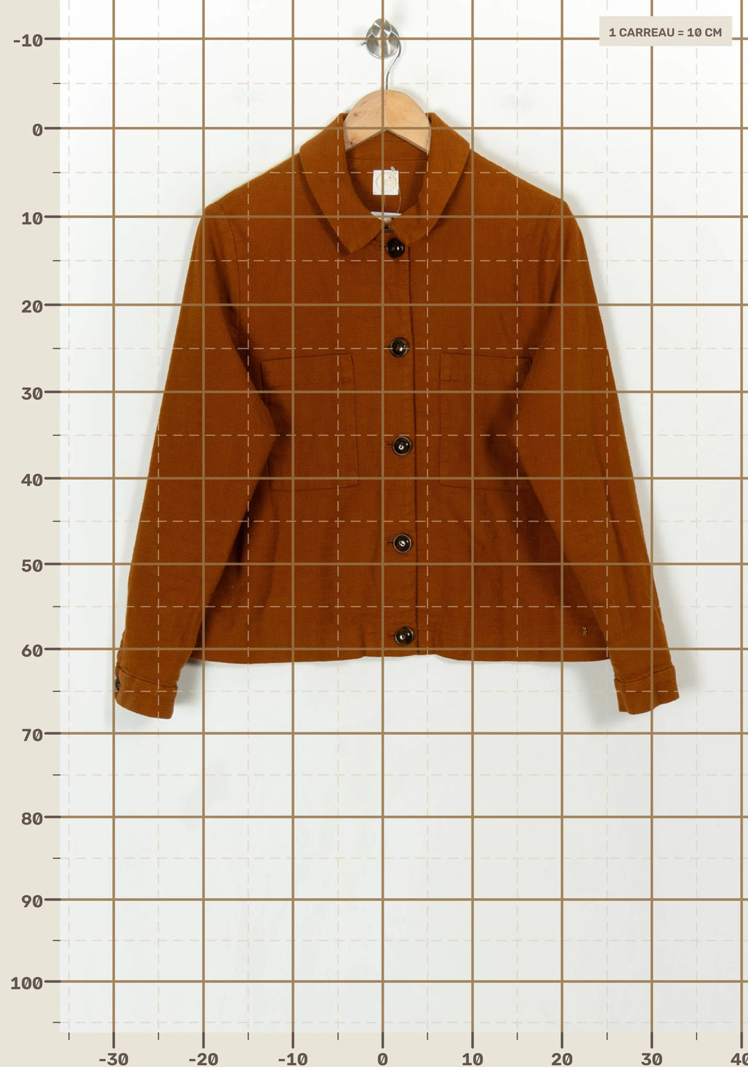 Veste Marron - Taille S/36 de la marque Des petits hauts | PARAD118483 - Vendu par Paradigme - Image 4