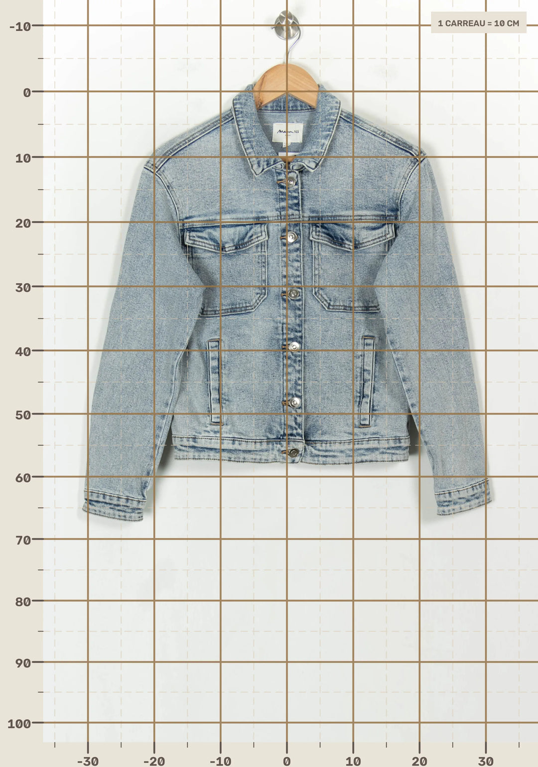 Veste en Jean Bleue - Taille S/36 de la marque Maison 123 | PARAD118484 - Vendu par Paradigme - Image 4
