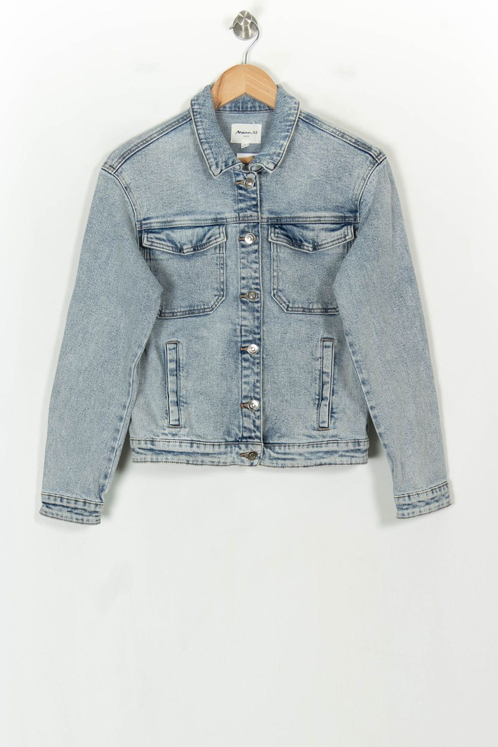 Veste en Jean Bleue - Taille S/36 de la marque Maison 123 | PARAD118484 - Vendu par Paradigme - Image 2