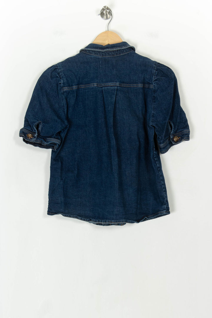 Blouse Bleue - Taille L/40 de la marque Sézane | PARAD118485 - Vendu par Paradigme - Image 5