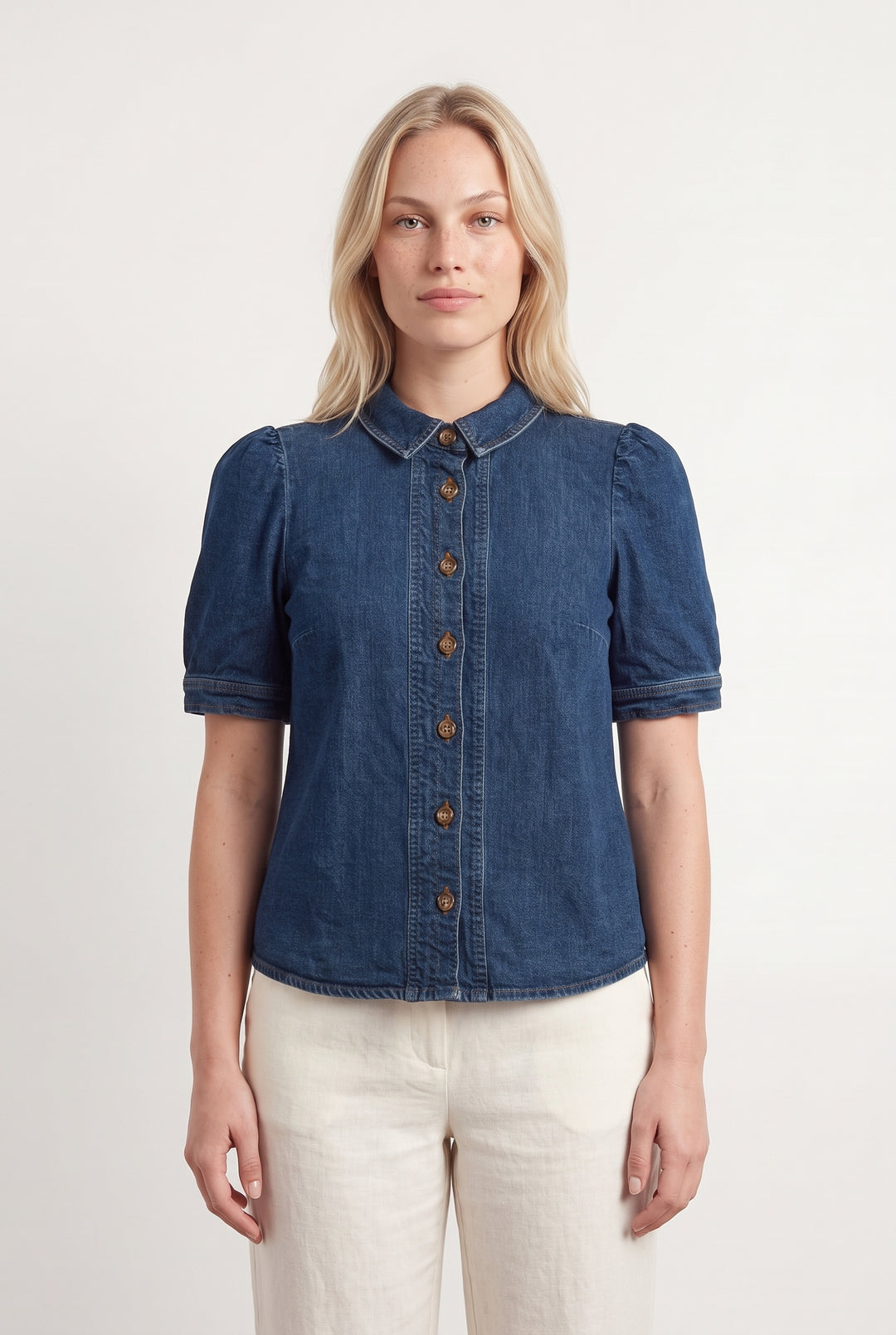 Blouse Bleue - Taille L/40 de la marque Sézane | PARAD118485 - Vendu par Paradigme - Image 1