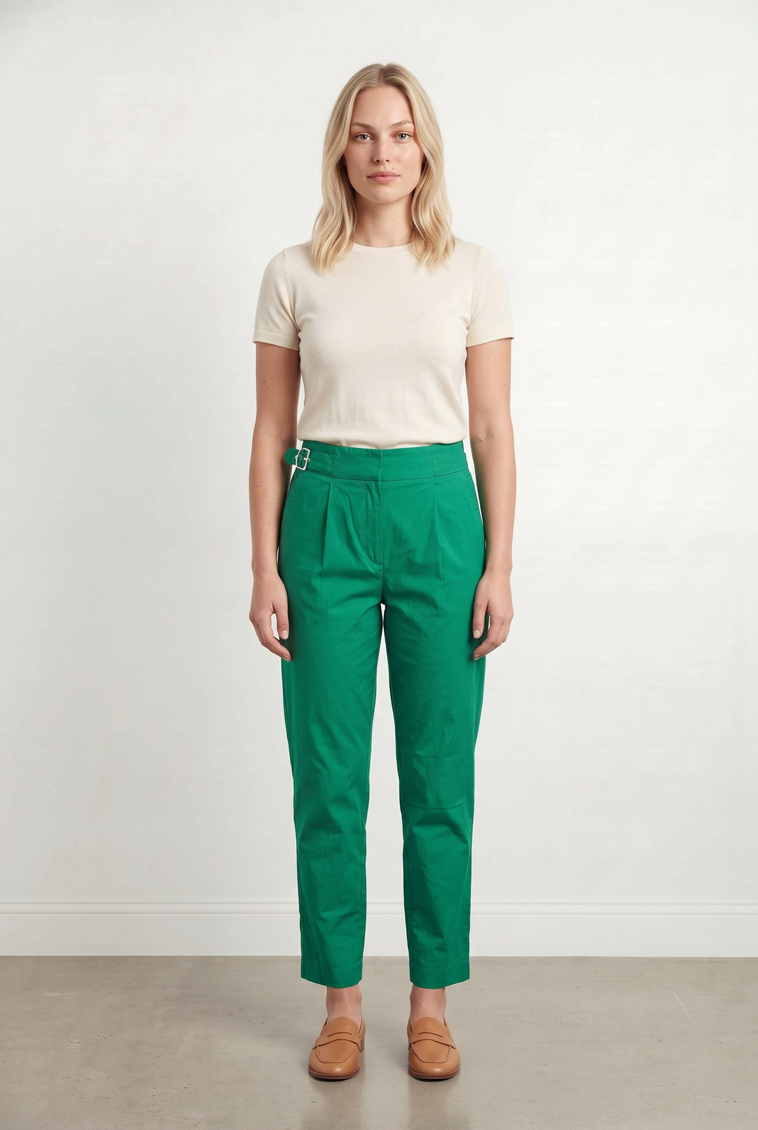 Pantalon Vert - Taille L/40 de la marque Caroll | PARAD118492 - Vendu par Paradigme - Image 1