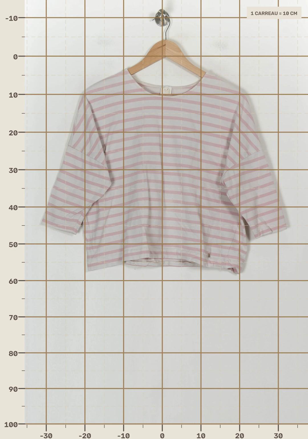 Blouse Blanc et Rose - Taille S/36 de la marque Des petits hauts | PARAD118494 - Vendu par Paradigme - Image 4