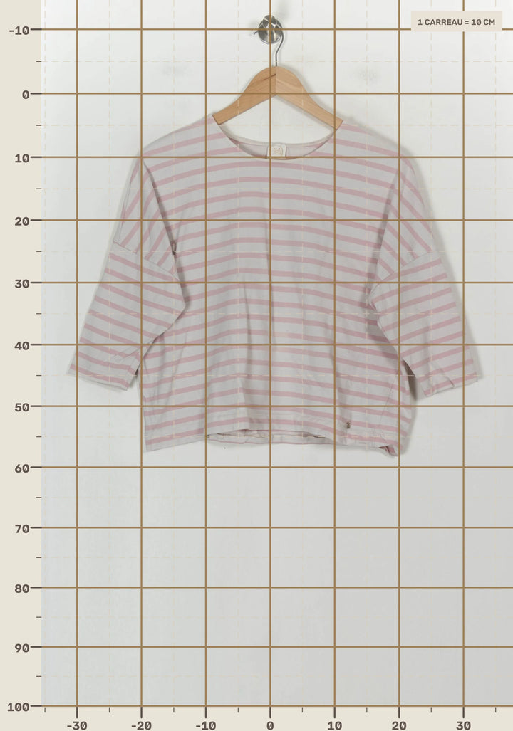 Blouse Blanc et Rose - Taille S/36 de la marque Des petits hauts | PARAD118494 - Vendu par Paradigme - Image 4
